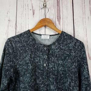 Jon Den Cardigan Sweater Womens Size MP Long Sleeve Black